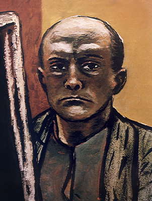 М. Бекман. Автопортрет в желтой куртке. Частное собрание.